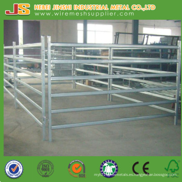 Panel galvanizado de la cerca del ganado de la pipa, panel de la cerca del ganado del tubo del metal